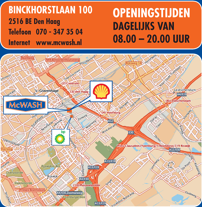 McWash kaart Binckhorst